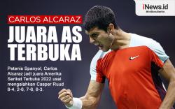 Infografis Carlos Alcaraz Juara Amerika Serikat Terbuka 2022