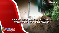 Kakak Adik Tewas Tertimpa Tebing Longsor di Ciamis<