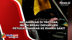 Melahirkan di Trotoar, Ibu di Berau Dievakuasi Petugas Damkar ke Rumah Sakit