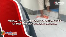 Viral Oknum Polisi Jadikan Bendera Lap Kaki di Mes Polsek Wakate Maluku