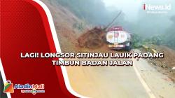 Longsor di Sitinjau Lauik Padang Timbun Badan Jalan