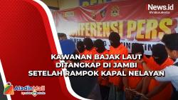 Kawanan Bajak Laut Ditangkap di Jambi setelah Rampok Kapal Nelayan