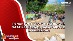 Penonton Keroyok Pembalap saat Kejuaraan Balap Motor di Enrekang