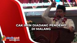 Cak Imin Diadang Pendemo di Malang