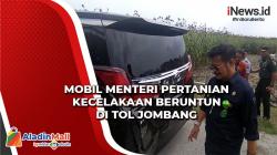 Mobil Menteri Pertanian Kecelakaan Beruntun di Tol Jombang