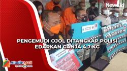 Pengemudi Ojol Edarkan Ganja 4,7 Kg di Bali Ditangkap Polisi