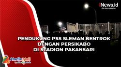 Suporter PSS Sleman dengan Persikabo Ricuh di Stadion Pakansari Bogor