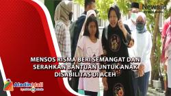 Mensos Risma Beri Semangat dan Serahkan Bantuan untuk Anak Disabilitas di Aceh