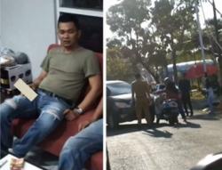 Ini Tampang Oknum ASN yang Tendang Motor Perempuan di Sinjai<