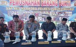 Sabu Senilai Rp1,8 Miliar Dimusnahkan, Milik Mantan TKW di Arab Saudi 