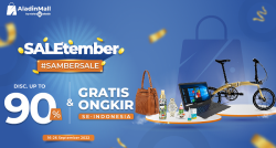 Cuma di AladinMall, Ada Promo SALEtember Diskon hingga 90% untuk Berbagai Produk!