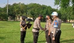 Upacara PTDH, Kapolres Lampung Tengah Copot Seragam Polri Aipda RS yang Tembak Mati Rekan