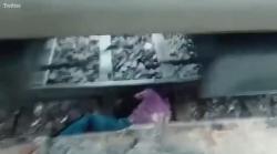 Ajaib, Pria Ini Selamat setelah Jatuh di Antara Peron dan Rel saat Kereta Melintas