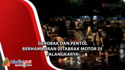 Gerobak dan Pentol Berhamburan Ditabrak Motor di Palangkarya