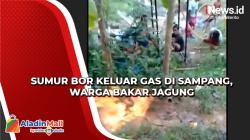 Heboh, Sumur Bor Keluar Gas di Sampang, Warga Bakar Jagung