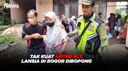 Tak Kuat Antre BLT, Lansia di Bogor Dibopong Petugas