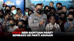 HUT Ke-67 Polantas, Polri Beri Bantuan Paket Sembako ke Panti Asuhan di Bekasi 