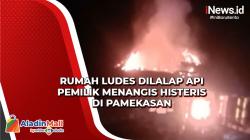 Pemilik Menangis Histeris di Pamekasan saat Rumahnya Terbakar