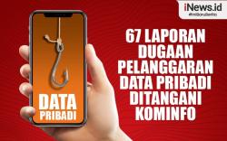 Infografis Kominfo Tangani Puluhan Laporan terkait Pelanggaran Data Pribadi
