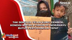 Tak Sengaja Telan Kunci Gembok, Kondisi Bocah 8 Tahun di Indramayu Butuh Pertolongan Cepat<
