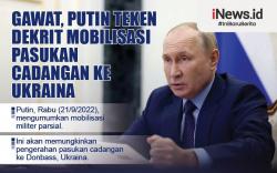 Infografis Putin Kirim 300.000 Pasukan Cadangan Rusia ke Ukraina