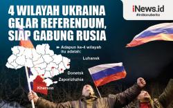 Infografis 4 Wilayah Ukraina Akhirnya Gelar Referendum untuk Gabung ke Rusia