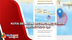 Kuta Selatan Diguncang Gempa Magnitudo 4,8