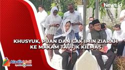 Momen Khusyuk, Puan dan Cak Imin Ziarah ke Makam Taufik Kiemas
