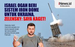 Infografis Israel Ogah Beri Sistem Iron Dome untuk Ukraina, Zelensky: Saya Kaget!