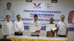 Partai Perindo Teken MoU dengan APMISO Nusantara
