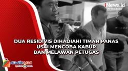 Dua Residivis Dihadiahi Timah Panas usai Mencoba Kabur dan Melawan Petugas