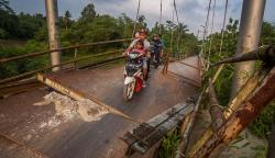 Infrastruktur Lebak Rusak Lagi, Kali Ini Jembatan Gantung Rangkasbitung