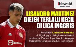 Infografis Lisandro Martinez Diejek Terlalu Kecil Main di Liga Inggris
