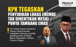 Infografis Penyidikan Lukas Enembe Tak Dihentikan meski Punya Tambang Emas