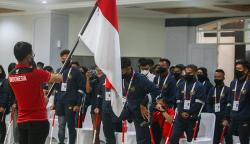 Foto Timnas Garuda INAF Berangkat ke Piala Dunia Sepak Bola Amputasi