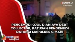 Mapolres Cimahi Didatangi Ratusan Pengemudi Ojol Laporkan Penganiayaan oleh Debt Collector