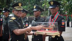 Prada Fadhlan Audi Syah Lulusan Terbaik Dikmata TNI AD Gelombang I TA 2022<