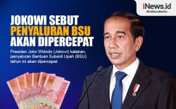 Infografis Jokowi Sebut Penyaluran BSU Akan Dipercepat