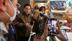 Menteri BUMN Erick Thohir Buka Pameran PaDi UMKM Hybrid Expo 2022