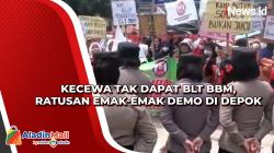 Kecewa Tak Dapat BLT BBM, Ratusan Emak-Emak Demo di Depok