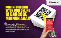 Infografis Kominfo Blokir Situs Judi Online di Barcode Mainan Anak
