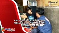 PMI Kunjungi  Korban yang Terluka Akibat Gempa Kajai Pasaman Barat