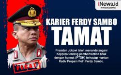 Infografis Karier Ferdy Sambo Tamat
