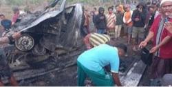 Detik-detik Pasutri di Dompu Tewas Terbakar dalam Mobil, Kendaraan Terjun ke Jurang Sedalam 50 Meter