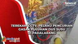 Terekam CCTV, Pelaku Pencurian Gasak Puluhan Dus Susu di Padalarang