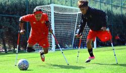 Semangat Timnas Amputasi Indonesia Latihan Jelang Laga Perdana Piala Dunia