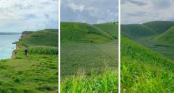 Pesona Pantai Ekas di Lombok, Pasir Putih dan Hamparan Rumput Hijau Layaknya Surga Tersembunyi 