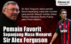 Infografis Pemain Favorit Sepanjang Masa Menurut Sir Alex Ferguson
