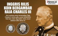 Infografis Inggris Rilis Koin Bergambar Raja Charles III 