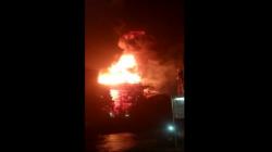 Tangki Berisi Solar Terbakar Hebat di Cilegon, Diduga Tersambar Petir